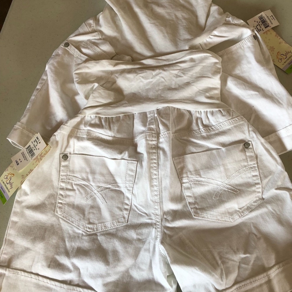 maternity shorts oh baby medium 2 pairs